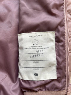 Campera puffer rosa pálido H&M 8-10 Años en internet
