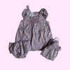 Conjunto de camisola con bombachudo y pantalón floreado BabyCottons - 6-9M
