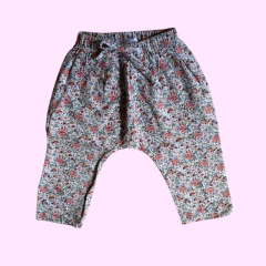 Pantalón finito floreado con cintura elástica La Folie - 9-12M