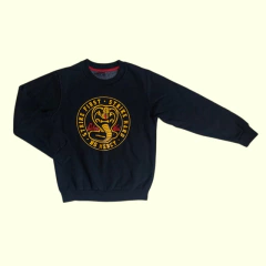 Buzo de algodón negro "Cobra Kai" Vandiditos - 8A