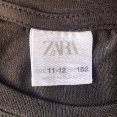 Remera de algodón manga larga negra "Love" Zara - 11A - tienda online