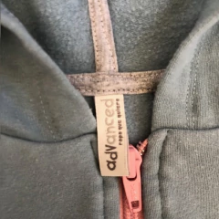 Conjunto de algodón campera y pantalón celeste, rosa y gris Advanced - 12A