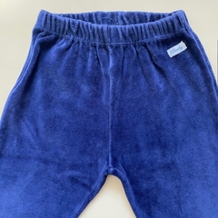Pantalón de plush azul con cintura elástica azul Cheeky- 6-9M - comprar online