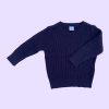 Sweater manga larga de hilo de algodón grueso violeta Advanced - 6A