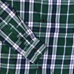 Camisa manga larga cuadrille verde y azul H&M - 9-10A