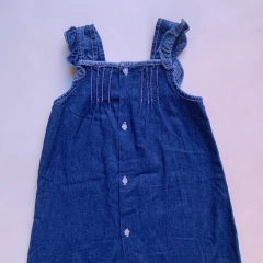 Vestido de jean sin mangas con volados Old Bunch *NUEVO* - 2A - Comunidad Vestireta