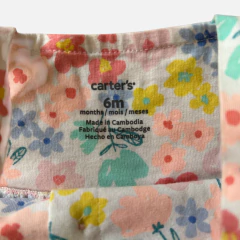 Enterito de algodón sin mangas floreado Carters - 6M - Comunidad Vestireta