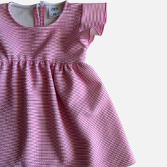 Vestido de algodón rayado rosa y blanco Zara *NUEVO* - 9-12M - Comunidad Vestireta