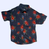 Camisa manga corta negra estampada Santa Cruz - 12A