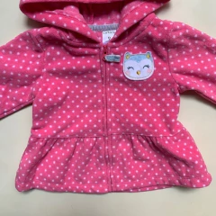 Campera de polar a lunares con capucha Carter's - 9M - comprar online