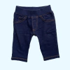 Pantalón de algodón simil jean con cintura elástica Carter's - 3M