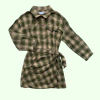 Vestido manga larga estilo camisa cuadrillé Zara - 11-12A