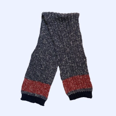 Bufanda de hilo de algodón azul y roja Cheeky - 3A