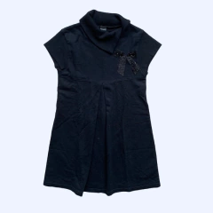 Vestido de algodón sin mangas cuello alto con moño Zara *NUEVO* - 7-8A