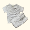 Pack X5 remeras manga corta de algodón blanco con botones Carter's *NUEVO* - 3-6M
