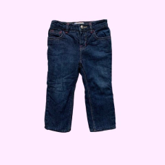 Pantalón de jean con interior de polar rosa y cintura elástica Gap - 18-24M