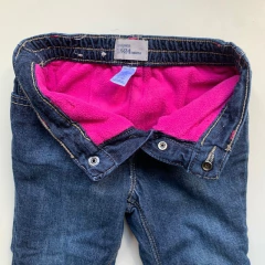 Pantalón de jean con interior de polar rosa y cintura elástica Gap - 18-24M en internet