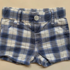 Bermuda cuadrillé con cintura ajustable BabyCottons - 3-6M - comprar online