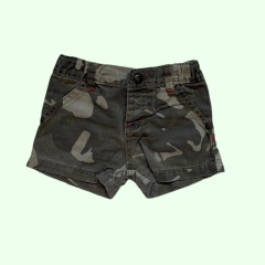 Short de jean camuflado con cintura ajustable Mimo - 9-12M