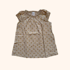 Vestido manga corta estampado "Flamencos" dorado H&M - 6-9M