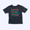 Remera de algodón manga corta negra "#Awesome…" Gap - 6-7A
