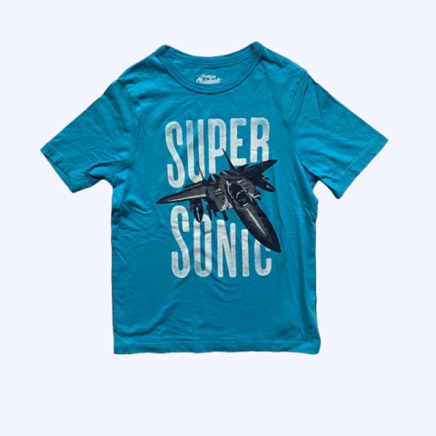 Remera de algodón manga corta celeste "Super Sonic" OshKosh - 7A
