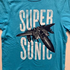 Remera de algodón manga corta celeste "Super Sonic" OshKosh - 7A en internet