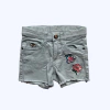 Short de jean con detalles bordados y cintura ajustable H&M - 3-4A