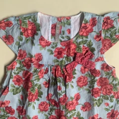 Vestido manga corta floreado Mimo - 6-9M - comprar online