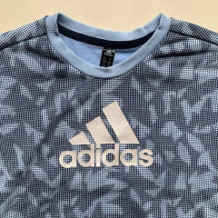Buzo de algodón estampado celeste Adidas - 3-4A en internet