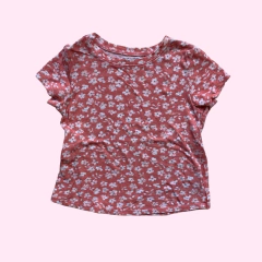 Remera de algodón manga corta floreada Old Navy - 4A