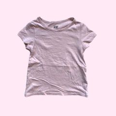 Remera de algodón manga corta rosa H&M - 3-4A