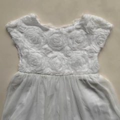 Vestido manga corta blanco con "Flores" Zara - 3-4A - comprar online