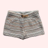 Short de hilo de algodón rayado con cintura ajustable Zara - 9-10A
