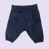 Pantalón de tipo babucha azul con cintura elástica H&M - 2-4M