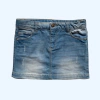 Pollera de jean con roturas decorativas y cintura ajustable Zara - 9-10A