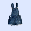 Jardinero de jean con roturas decorativas Denim & Co. - 6-7A