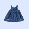 Vestido sin mangas floreado azul Broom's - 2-3A