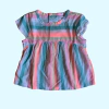 Camisola manga corta rayada Carter's - 3-6M