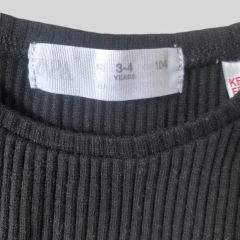 Vestido escoces rojo y negro con remera manga larga Zara - 3-4A - Comunidad Vestireta