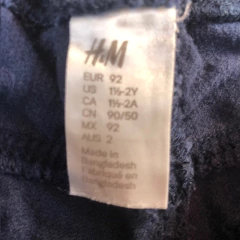 Pantalón de corderoy azul H&M - 18-24M - Comunidad Vestireta