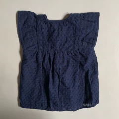 Camisola sin mangas azul con brodery y volados Tommy Hilfiger - 18-24M en internet