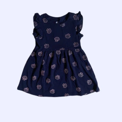 Vestido sin mangas de algodón estampado azul H&M - 18-24M