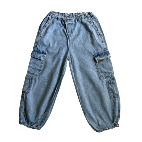 Pantalón de jean con cintura elastizada y puños en tobillos Cheeky - 6A - comprar online