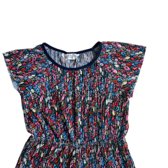 Mono sin mangas pinzado azul floreado H&M - 2-3A - tienda online