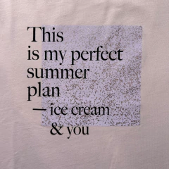 Remera de algodón manga corta rosa "This is my perfect summer plan" Zara - 11-12A - Comunidad Vestireta