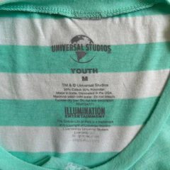 Remera de algodón manga corta verde "Mascotas" Universal - 12A - tienda online