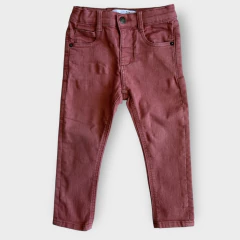 Pantalón de jean semi elastizado rosa con cintura ajustable Zara *NUEVO* - 18-24M - comprar online