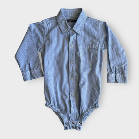Enterito tipo camisa manga larga celeste Mimo&Co *NUEVO* - 18M - comprar online