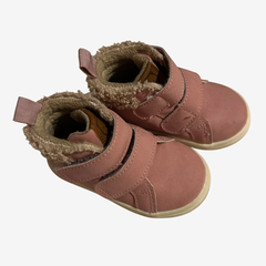 Zapatillas abotinadas con velcro rosa Broer - 18(14cm) - Comunidad Vestireta
